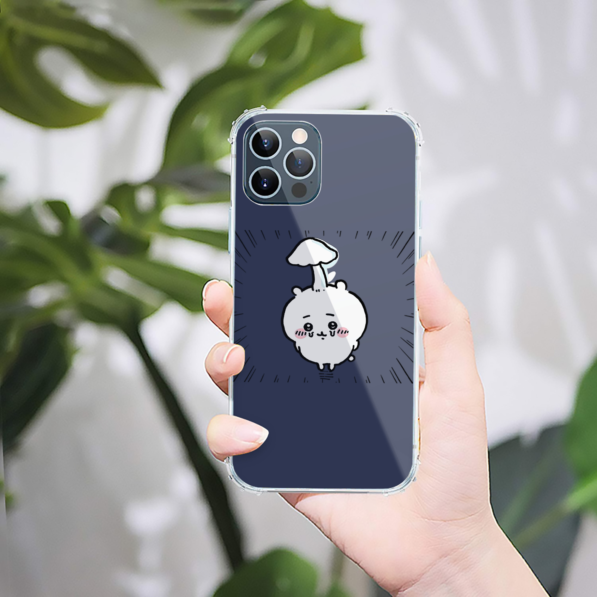 （画像用） ちいかわ ちいかわ Chii-kawa chiikawa 【iPhone 12シリーズ対応】透明スマホケース（クリアソフトケース）